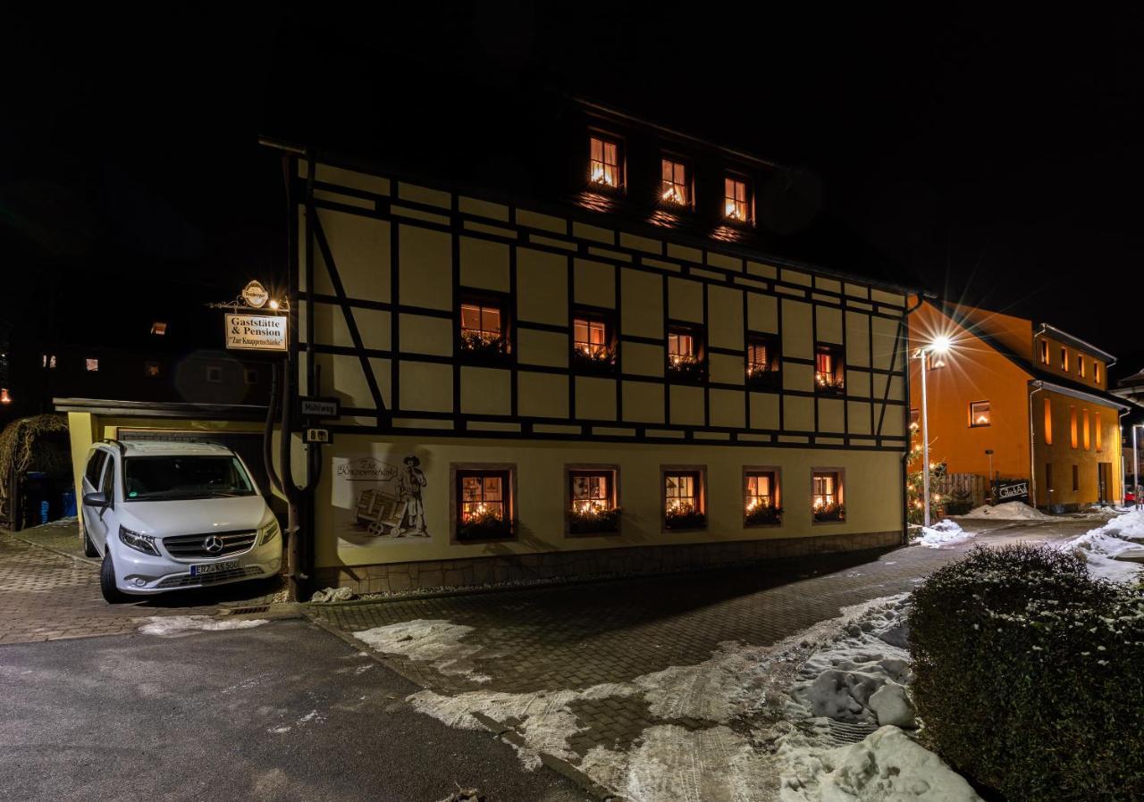 Pension Und Gaststaette Zur Knappenschaenke Thermalbad Wiesenbad Exterior photo